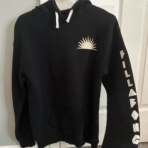 Billabong Black Hoodie with Sunburst Design